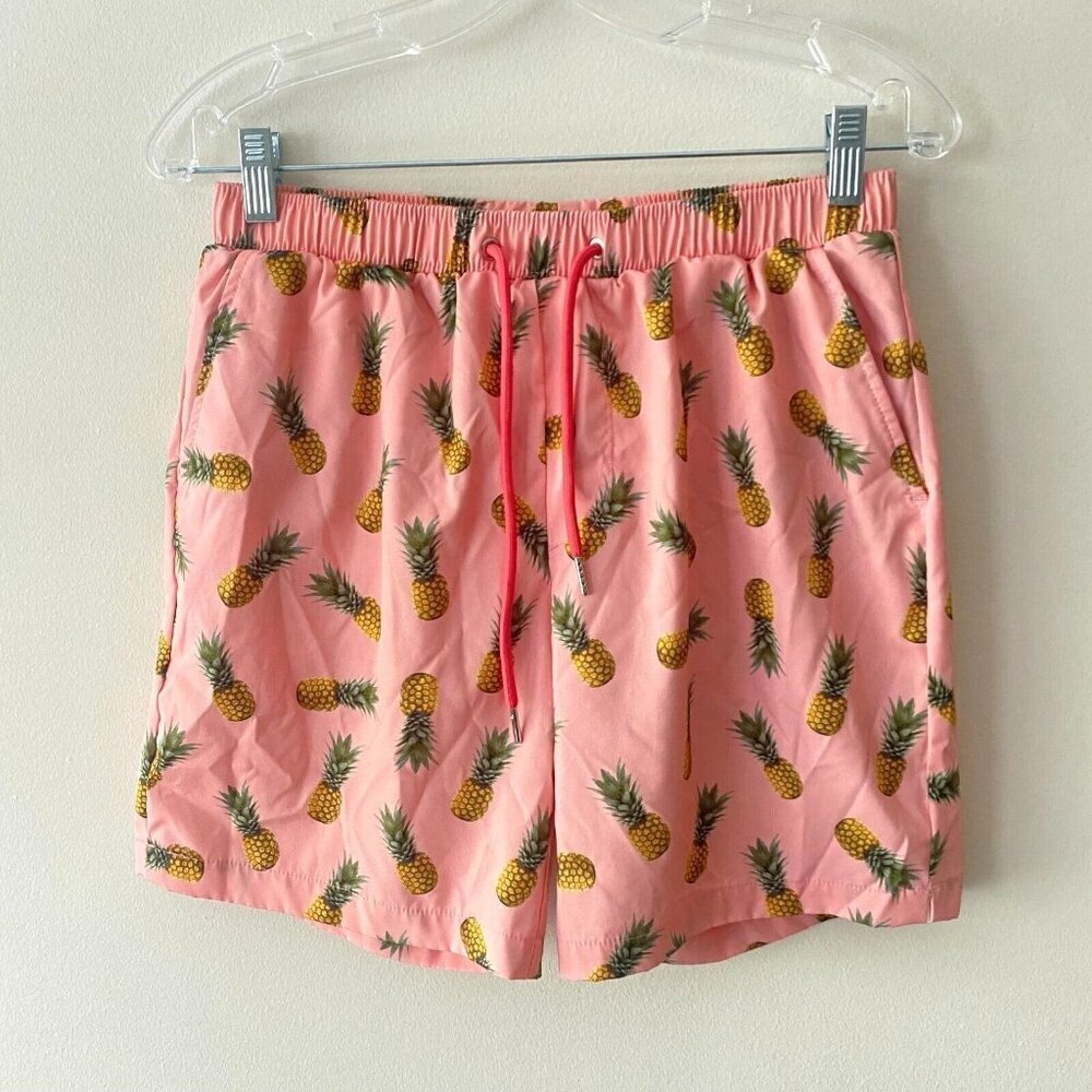 Mosmann Australia Swim Shorts Trunks Men’s‎ Size Medium Peach Pineapple Swimsuit